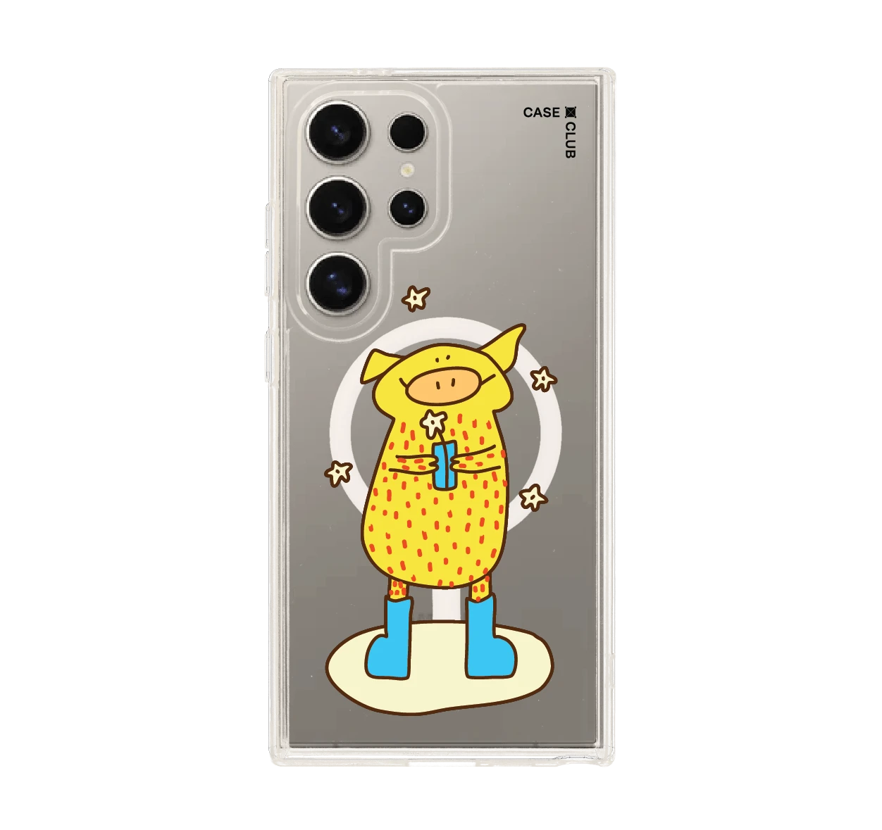 เคสใส samsung s24 ultra magsafe หมูเหลืองตัวน้อย